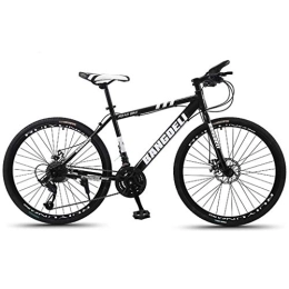 Kays vélo Kays VTT Vélo de Montagne Montagne Vélos 26" Pouces VTT Vélo 21 / 24 / 27 / 30 Speed ​​Carbon Légère Armature en Acier À Double Suspension De Frein À Disque (Color : Black, Size : 21speed)