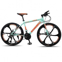 Kays vélo Kays VTT Vélo de Montagne Montagne Vélos 26" Roue VTT Vélo 21 / 24 / 27 / 30 Vitesse Légère Armature en Acier Au Carbone À Double Suspension De Frein À Disque (Color : Green, Size : 30speed)