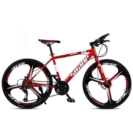 Kays vélo Kays VTT Vélo de Montagne VTT, 26 Pouces De Montagne Vélos Cadre en Acier Léger Carbone 21 / 24 / 27 / 30 Suspension Avant Disque Délais Frein (Color : Red, Size : 24speed)