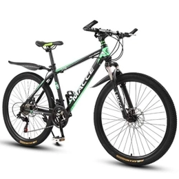 Kays Vélos de montagnes Kays VTT Vélo de Montagne VTT 26 Pouces Femmes / VTT Homme Vélos Cadre Léger en Acier Au Carbone 21 / 24 / 27 Vitesses De Suspension Avant (Color : Green, Size : 27speed)