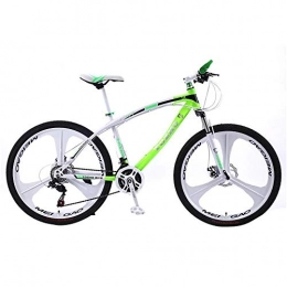 Kays vélo Kays VTT Vélo de Montagne VTT, 26 Pouces Vélos Dur Queue, Cadre en Acier Au Carbone, Suspension À Double Disque De Frein Avant 21 / 24 / 27 Vitesses (Color : Green, Size : 21 Speed)