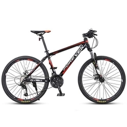 Kays vélo Kays VTT Vélo de Montagne VTT 26" Unisexe Ravine Bike 24 / 27 Cadre en Acier Au Carbone Délais Disque De Frein Avant Suspension (Color : Red, Size : 27speed)