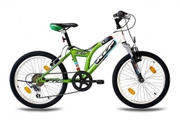 KCP Vélos de montagnes KCP 20" VTT VÈLO Enfant Jeune Bicyclette Jett SF Blanche Verte (wg) - 50, 8 cm (20 Pouces)