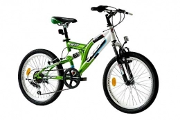 KCP Vélos de montagnes KCP 20" VTT VÈLO Enfant Junior Fille Garcon Bicyclette Jett FSF Blanche Verte (wg) - 50, 8 cm (20 Pouces)