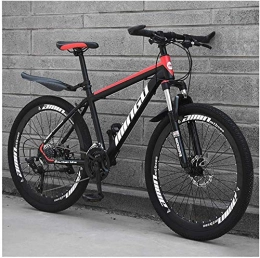 KEMANDUO Vélos de montagnes KEMANDUO VTT 26 Pouces, Noir et Rouge Frein à Disque de Bicyclette Double Rayon Londres avec Un réglage Dur de l'armature du siège, la Vitesse sélectionnable 21 / 24 / 27 / 30, 24 Speed