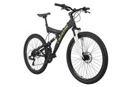 KS Cycling Vélos de montagnes KS Cycling Mixte - Adulte VTT Fully 26" Topspin Noir / Vert RH 51cm 26"