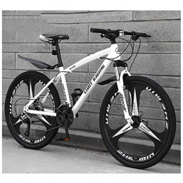 KXDLR Vélos de montagnes KXDLR Mens Mountain Bike, Suspension Avant, 26 Pouces Roues De 17 Pouces en Alliage D'aluminium avec Cadre Double Frein À Disque, Blanc, 21 Speed