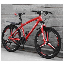 KXDLR Vélos de montagnes KXDLR Mens Mountain Bike, Suspension Avant, 26 Pouces Roues De 17 Pouces en Alliage D'aluminium avec Cadre Double Frein À Disque, Rouge, 27 Speed