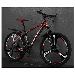 KXDLR Vélos de montagnes KXDLR VTT, Vélos De Montagne Unisexe, Cadre en Alliage D'aluminium, Fourche À Suspension Et Double Disque De Frein, 26Inch Roues, 27-30 Délais, Rouge, 27 Speeds