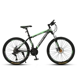 LapooH Vélos de montagnes LapooH 26 Pouces Vélo de Montagne, 21 / 24 / 27 / 30Vitesse Vélo de Montagne en Acier à Haute teneur en Carbone, vélos de Route à siège réglable à Suspension de vélo de Montagne, Vert, 27 Speed