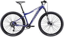 LIYONG Vélos de montagnes LIYONG Super vlo de Vitesse du Vent! VTT 9 Vitesses Adulte Grand Pneu Vlos Cadre en Aluminium VTT Semi-Rigide avec Freins Disque Bleu-SX003