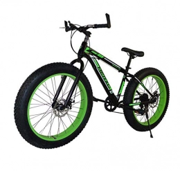 LJLYL Vélos de montagnes LJLYL Vélo de Montagne Fat Tire pour Hommes et Femmes, Roues de 26 Pouces, Cadre en Acier à Haute teneur en Carbone de 17 Pouces, pneus de 4, 0 Pouces de Large à 7 Vitesses