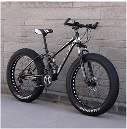 Lyyy Vélos de montagnes Lyyy Adult Mountain Bikes, Fat Tire Double Frein à Disque Hardtail VTT, Big Wheels vélo en Acier Haute teneur en Carbone YCHAOYUE (Color : New Black, Size : 26 inch 24 Speed)