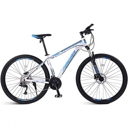 MAG.AL vélo MAG.AL Adulte VéLo De Montagne, Sport D'extérieur Mountain Bike, Double Frein à Disque Cadre en Alliage D'aluminium VTT, 26 / 29 Pouces 33 Vitesses Vélo, pour Femme et Homme, Bleu, 26 Pouces