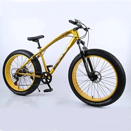 MAG.AL Vélos de montagnes MAG.AL Gros Pneu VTT Vélos, Vélo de Montagne pour Hommes et Femmes Adultes, Frein à Disque Avant et arrière VéLos De Route, Double Frein à Disque Mountain Bike, D, 24 Vitesses