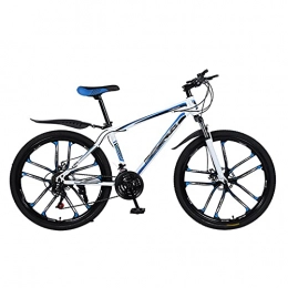 MAG.AL Vélos de montagnes MAG.AL Tout Suspendu VéLo De Montagne, VTT Adulte, D'extérieur VéLos De Route, Cadre en Acier Double Frein à Disque Mountain Bike, Vélo pour Garçons, Filles, Femme et Homme, B, 10 Rayons 24 Vitesses