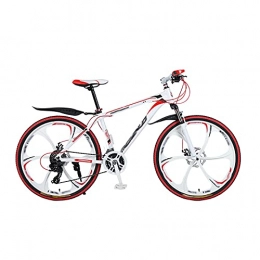 MAG.AL vélo MAG.AL Tout Suspendu VéLo De Montagne, VTT Adulte, D'extérieur VéLos De Route, Cadre en Acier Double Frein à Disque Mountain Bike, Vélo pour Garçons, Filles, Femme et Homme, C, 10 Rayons 21 Vitesses