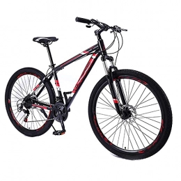 MAG.AL Vélos de montagnes MAG.AL VTT Adulte, Cadre en Alliage D'aluminium Double Frein à Disque VéLo De Montagne, Vélo d'extérieur 21 Vitesses 29 Pouces Mountain Bike, pour La Ville Et Les Trajets Quotidien, Rouge