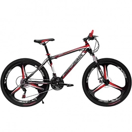 MAG.AL Vélos de montagnes MAG.AL VTT Adulte, Lumière Double Frein à Disque VéLo De Montagne, D'extérieur Sport VéLos De Route, 26 Pouces Mountain Bike, VéLo pour Garçons, Filles, Femme et Homme, Rouge, 26 Pouces 24vitesses