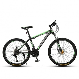 MAG.AL vélo MAG.AL VéLo De Montagne pour Hommes et Femmes Adultes, D'extérieur Sport VTT, Cadre en Acier Double Frein à Disque Mountain Bike, 26 Pouces 30 Vitesses VéLos De Route, Vert, 24 Pouces 21 Vitesses