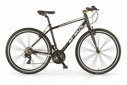 MBM vélo MBM Vélo Hybride VTC Minus pour Hommes, Cadre en Aluminium, 21 Vitesses, Pneu 28", Couleur Noir, Fourche à Suspension optionelle. (avec Fourche à Suspension, 58)