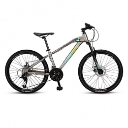 MDZZYQDS Vélos de montagnes MDZZYQDS 24 Pouces VTT MTB, 27 Vitesses Fourche à Suspension VTT Cadre en Acier au Carbone Haute résistance avec Double Frein à Disque Convient à partir de 130-170 cm, Unisexe