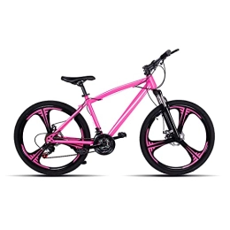 MHbyhks Vélos de montagnes MHbyhks VTT 700C 21 vitesses avec double frein à disque (roues à 3 rayons) (rose)