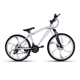 MHbyhks vélo MHbyhks VTT 700C 21 vitesses à double disque (roues à 6 rayons) (blanc)