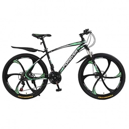 MJL vélo MJL Vlo de Plage, Vtt Adulte 24 Pouces, Vlo de Route Double Frein Disque, Vlos de Piste En Acier Haute Teneur En Carbone, Vlos de Montagne Vitesse Variable, A, 24 Vitesses, B, 27 Vitesses