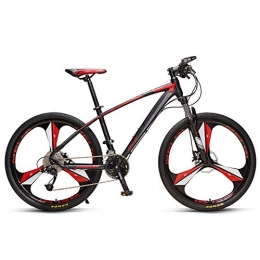 MJY vélo MJY Vélos de montagne pour hommes, vélo de montagne 33 vitesses pour femmes adultes, VTT semi-rigide avec frein à double disque, vélo de banlieue, 3 rayons noir, 3 rayons noir, 26 pouces