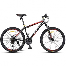 MLGTCXB Vélos de montagnes MLGTCXB 24 Vitesses Vlo de Montagne, 26 Pouces Cadre en Acier Haute Teneur en Carbone Vlo VTT, Adulte Hommes Femmes Vhicule Tout Terrain, Noir, 26 inches