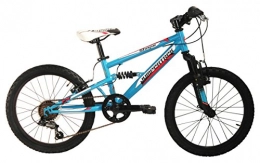 Cicli Cinzia vélo Mountain Bike Cycles Cinzia Shape pour enfant, châssis en acier, double Suspension, Dérailleur Shimano, deux tailles disponibles S bleu ciel