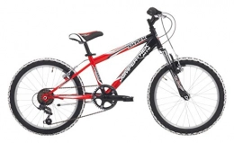 Cicli Cinzia vélo Mountain Bike Cycles Cinzia Shark Enfant, châssis en acier, fourche amortie, Dérailleur Shimano, deux tailles disponibles, Rosso / Nero