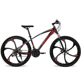 MRWW vélo MRWW Premium VTT 26" – Vélo De La Double Vélo De Frein À Disque pour Hommes Femmes, Vélo De Montagne 21 Vitesses Forte Absorption des Chocs Vélo Tout-Terrain Bike VTT, Red-6Couteau