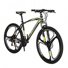 MRWW vélo MRWW Velo Adulte Femme De Montagne pour Hommes Et Femmes Adultes, 21 / 24 / 27 Vitesses VTT 26 Pouces Cross-Country Vélo De Montagne À Trois Roues pour Garçons Et Filles, Green- 24 Speed