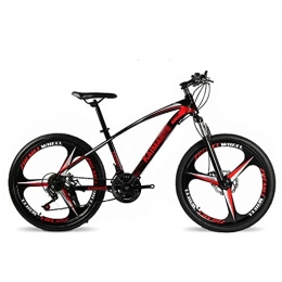 MRWW vélo MRWW Velo Adulte Femme De Montagne pour Hommes Et Femmes Adultes, Vélo De Sport De Montagne, VTT avec 21 E'tapes De Changement De Vitesse, 26 Pouces avec Roue À Rayons, Red-3Couteau