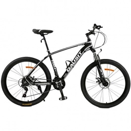 MUYU vélo MUYU VTT 24 Vitesses (27 Vitesses, 30 Vitesses) Et Roues De 26 Pouces avec Freins À Disque Cadre en Alliage D'aluminium Vélo De Montagne, White, 27speed