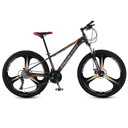 NYASAA vélo NYASAA VTT Homme et Femme, Cadre Aluminium, Fourche à Suspension, Freins Mécaniques Double Disque, pour la Sortie, Le Sport (Orange 26)