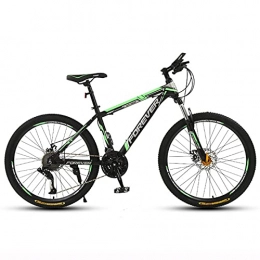 Pateacd vélo Pateacd VTT en Aluminium 21 Vitesses, Bike Strong Premium VTT 26 Pouces - Vélo pour Filles, Femme Et Homme - Frein À Disque Avant Et Arrière - Dérailleur Shimano 21 Vitesses, Black Green