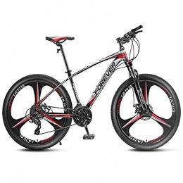 QMMD Vélos de montagnes QMMD 26 Pouces Adulte Vélo VTT, Aluminium Vélo de Montagne, Vélo De Montagne avec Roues de 26 inch, Hommes Vélo de Montagne, Léger Femmes VTT, Red 3 Spoke, 24 Speed