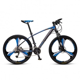 QMMD Vélos de montagnes QMMD 33 Vitesses Vélo VTT, Adulte Vélo de Montagne, 26 Pouces / 27.5 Pouces Véhicule Tout Terrain, Aluminium Cadre, Hommes / Femmes Suspension Avant Vélo De Montagne, Blue 3 Spokes, 26 inch