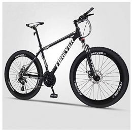 QMMD Vélos de montagnes QMMD Adulte 24 Pouces Vélo VTT, 21-24-27-30- Vitesses Vélo de Montagne, Frein à Double Disque VTT à Gros Pneus, Cadre en Acier À Haute Teneur en Carbone Vélos, A Spoke, 30 Speed