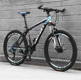 QZMJJ Vélos de montagnes QZMJJ Hors Route à vélo, VTT Cadre en Acier 26 Pouces à Double Disque de Frein City Road vélo for Adultes (Color : Black Blue, Size : 21 Speed)