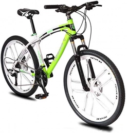 Shirrwoy vélo Shirrwoy 24 / 26 Pouces VTT pour Les Hommes, en Acier au Carbone Vélo VTT, 21 / 24 / 27 Roue Vitesse Hardtail Pleine Suspension VTT Style Simple, 24po, 21 Vitesses