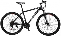 Suge Vélos de montagnes Suge 21-Speed Mountain Bike Double Hommes Frein Disque 29 Pouces Tout-Terrain Vlo Ville Seulement des Adultes extrieur Cyclisme Hard Tail Suspension Avant (Color : Black)