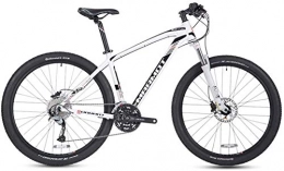 Syxfckc Vélos de montagnes Syxfckc VTT 27 Vitesses, 27, 5 Pouces Roue arrière Dur, Tout-Terrain Montagne Cadre en Aluminium, Solide, Fort Rebond (Color : White)