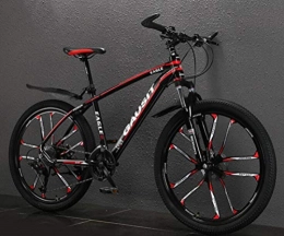 Tbagem-Yjr Vélos de montagnes Tbagem-Yjr 26 Pouces Cadre Aluminium VTT Vélo VTT for Adultes Ville Vélo De Route (Color : Black Red, Size : 30 Speed)