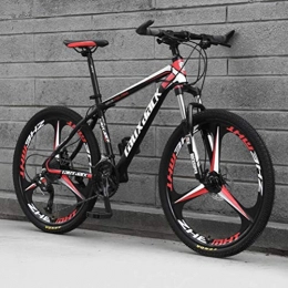 Tbagem-Yjr Vélos de montagnes Tbagem-Yjr 26 Pouces Mens VTT, Double Suspension Double Disque Freins Vélo De Route De La Ville (Color : Black Red, Size : 24 Speed)
