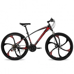 Tbagem-Yjr Vélos de montagnes Tbagem-Yjr 26 Pouces Vélo De Route De La Ville De Roues Vélo VTT for Les Adultes D'amortissement Hors Route (Color : Black Red, Size : 24 Speed)
