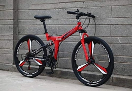 Tbagem-Yjr Vélos de montagnes Tbagem-Yjr Amortissement Déplacement Queue Molle Montagne Vélo Bicyclette 26 Pouces Vitesse 24 Mens VTT (Color : Red)